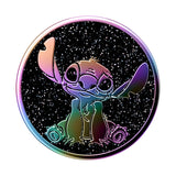 حامل هاتف PopSockets PopGrip مرخص | حامل هاتف جل مع مسند، قابل للإزالة وإعادة الاستخدام والغسل، متوافق مع الأغطية البلاستيكية الصلبة الملساء، غطاء علوي سهل الإزالة للشحن اللاسلكي - والت ديزني سليك ستيتش