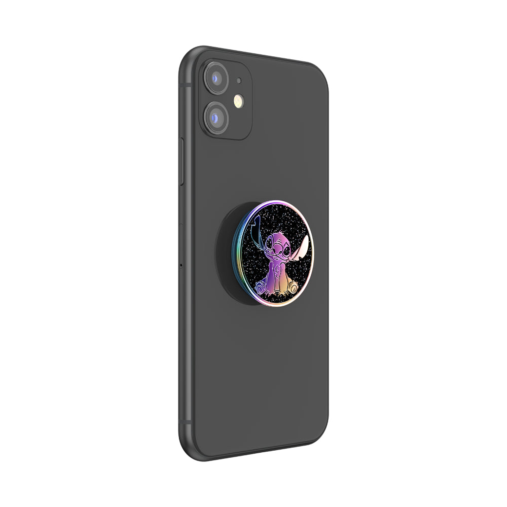 PopSockets PopGrip Licensed| Gel Phone Grip &amp; KickStand, Removable Reusable Washable, Works with  Smooth Hard Plastic Case, Easy Remove Top for Wireless Charging - Walt Disney Slick Stitch