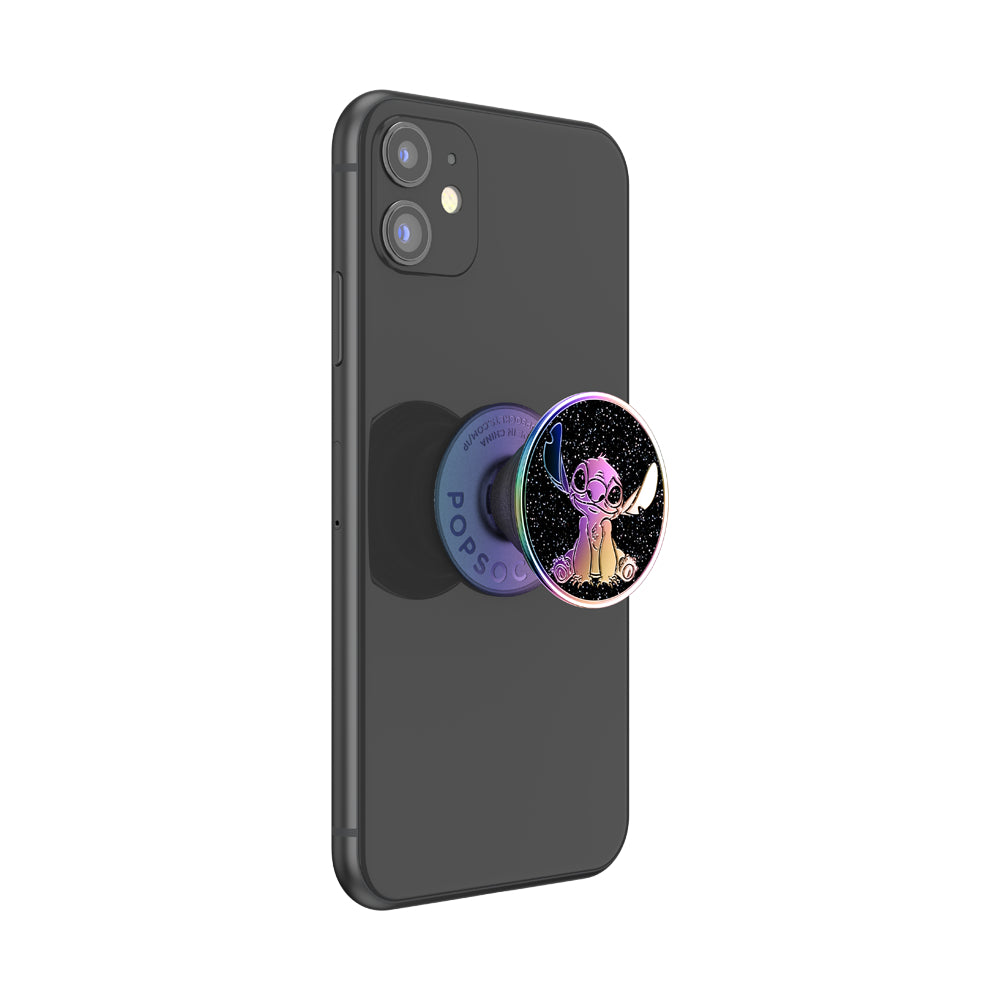 PopSockets PopGrip Licensed| Gel Phone Grip &amp; KickStand, Removable Reusable Washable, Works with  Smooth Hard Plastic Case, Easy Remove Top for Wireless Charging - Walt Disney Slick Stitch