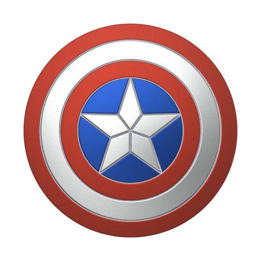 PopSockets PopGrip Licensed| Gel Phone Grip & KickStand, Removable Reusable Washable, Works with  Smooth Hard Plastic Case, Easy Remove Top for Wireless Charging - Marvel Captain America Shield