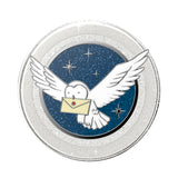 حامل PopSockets MagSafe PopGrip مرخص | حامل ومسند مغناطيسي للهاتف، مغناطيس قوي، لأجهزة iPhone 15/14/13/12 وحافظات MagSafe، يتضمن حلقة محول للهواتف والحافظات غير المتوافقة مع MagSafe - هاري بوتر هيدويج