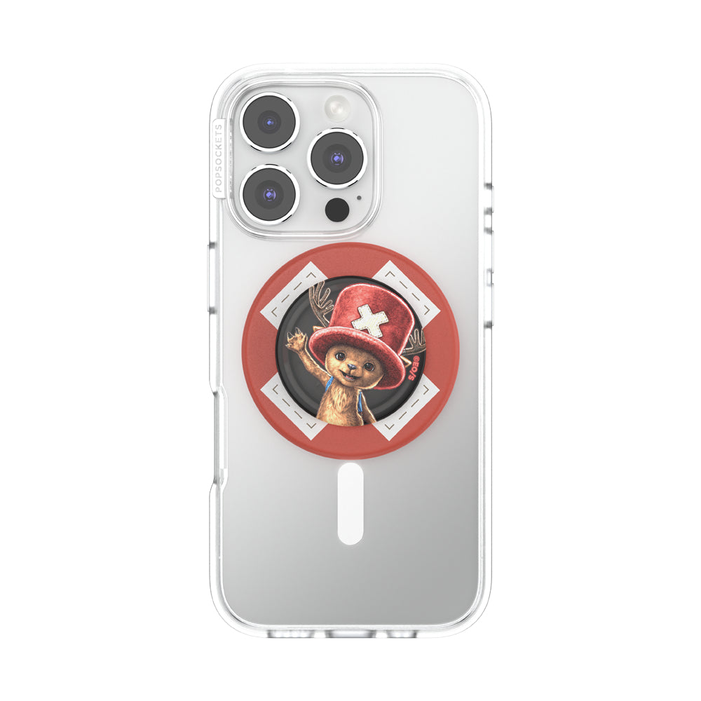 PopSockets MagSafe Licensed Grip & Stand| Magnetic Pop-up Phone Grip, Stable Stand, for iPhone 17/16/15/14/13/12, Included Adapter Ring for non-MagSafe Phones & Cases - One Piece Chopper