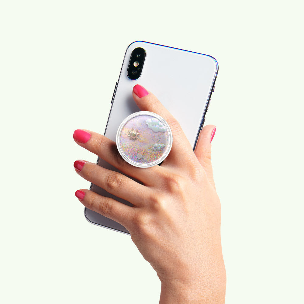 PopSockets PopGrip Premium| Gel Phone Grip &amp; KickStand, Demovable Deusable Washable, Works with  Smooth Hard Plastic Case, Easy Remove Top for Wireless Charging - Dreamy Whirl