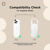 PopSockets MagSafe PopWallet+|Wallet Card Holder + Grip + Stand, Holds 3pcs of cards, Strong Magnet, for iPhone 15/14/13/12 Incl. Adapter Ring for non-MagSafe Phones & Cases - White (Copy)