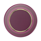 حامل PopSockets MagSafe PopGrip مطلي بالمينا | حامل ومسند مغناطيسي للهاتف، مغناطيس قوي، لأجهزة iPhone 15/14/13/12 وحافظات MagSafe، يتضمن حلقة محول للهواتف والحافظات غير المتوافقة مع MagSafe - لون خمري أحمر