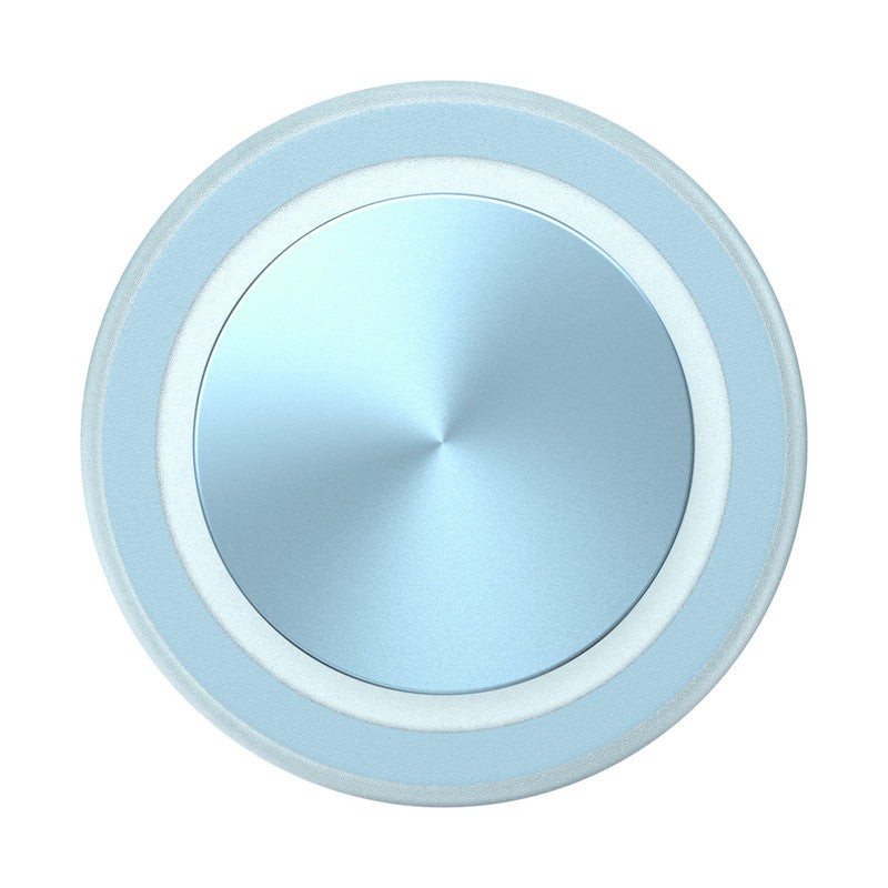 حامل PopSockets MagSafe PopGrip المعدني | حامل ومسند مغناطيسي للهاتف، مغناطيس قوي، لأجهزة iPhone 15/14/13/12 وحافظات MagSafe، يتضمن حلقة محول للهواتف والحافظات غير المتوافقة مع MagSafe - أزرق