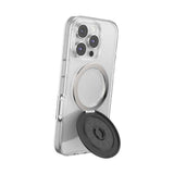 PopSockets MagSafe Kick-Out Grip & Stand| Magnetic Pop-up Phone Grip, Stable Stand, 360° Rotation, for iPhone 17/16/15/14/13/12, Included Adapter Ring for non-MagSafe Phones & Cases - Black
