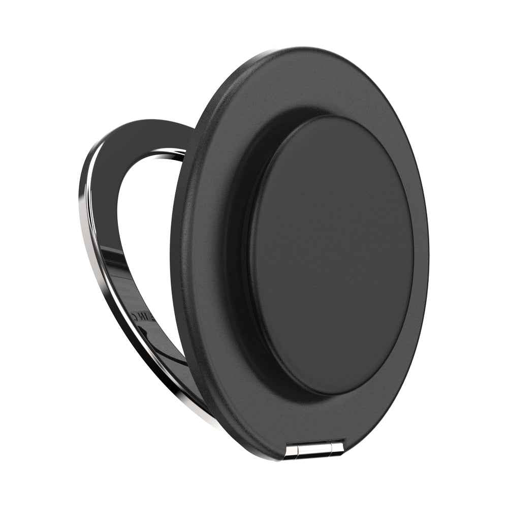 PopSockets MagSafe Kick-Out Grip & Stand| Magnetic Pop-up Phone Grip, Stable Stand, 360° Rotation, for iPhone 17/16/15/14/13/12, Included Adapter Ring for non-MagSafe Phones & Cases - Black