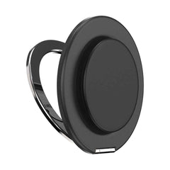 PopSockets MagSafe Kick-Out Grip & Stand| Magnetic Pop-up Phone Grip, Stable Stand, 360° Rotation, for iPhone 17/16/15/14/13/12, Included Adapter Ring for non-MagSafe Phones & Cases - Black