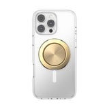 PopSockets MagSafe Luxe Kick-Out Grip & Stand| Magnetic Pop-up Phone Grip, Stable Stand, 360° Rotation, for iPhone 17/16/15/14/13/12, Included Adapter Ring for non-MagSafe Phones & Cases - Gold