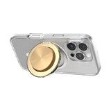 PopSockets MagSafe Luxe Kick-Out Grip & Stand| Magnetic Pop-up Phone Grip, Stable Stand, 360° Rotation, for iPhone 17/16/15/14/13/12, Included Adapter Ring for non-MagSafe Phones & Cases - Gold