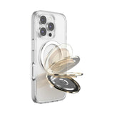 PopSockets MagSafe Luxe Kick-Out Grip & Stand| Magnetic Pop-up Phone Grip, Stable Stand, 360° Rotation, for iPhone 17/16/15/14/13/12, Included Adapter Ring for non-MagSafe Phones & Cases - Gold