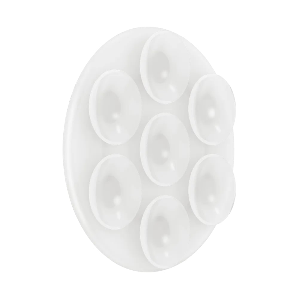 PopSockets MagSafe Suck-Up 3-in-1 Grip Stand Mount| Magnetic Phone Holder, Strong Hold on Mirrors & Flat Surfaces, for iPhone 17/16/15/14/13/12, Adapter Ring for non-MagSafe Phones & Cases - Clear