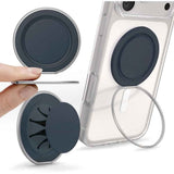 PopSockets MagSafe Low-Pro Grip & Stand, Magnetic Phone Grip & Kickstand for MagSafe-Compatible iPhone Cases, Low-Profile Design, Hands-Free Viewing & Secure Grip, Navy