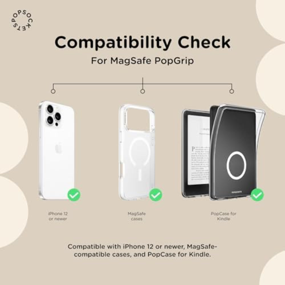 PopSockets MagSafe Kick-Out Grip & Stand, Magnetic Phone Grip & Kickstand for MagSafe-Compatible iPhone Cases, Adjustable Stand, Hands-Free Viewing & Secure Grip, Aluminum Knurl Navy