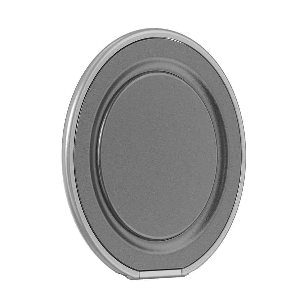 PopSockets MagSafe Low-Pro Grip & Stand, Magnetic Phone Grip & Kickstand for MagSafe-Compatible iPhone Cases, Low-Profile Design, Hands-Free Viewing & Secure Grip, Gunmetal