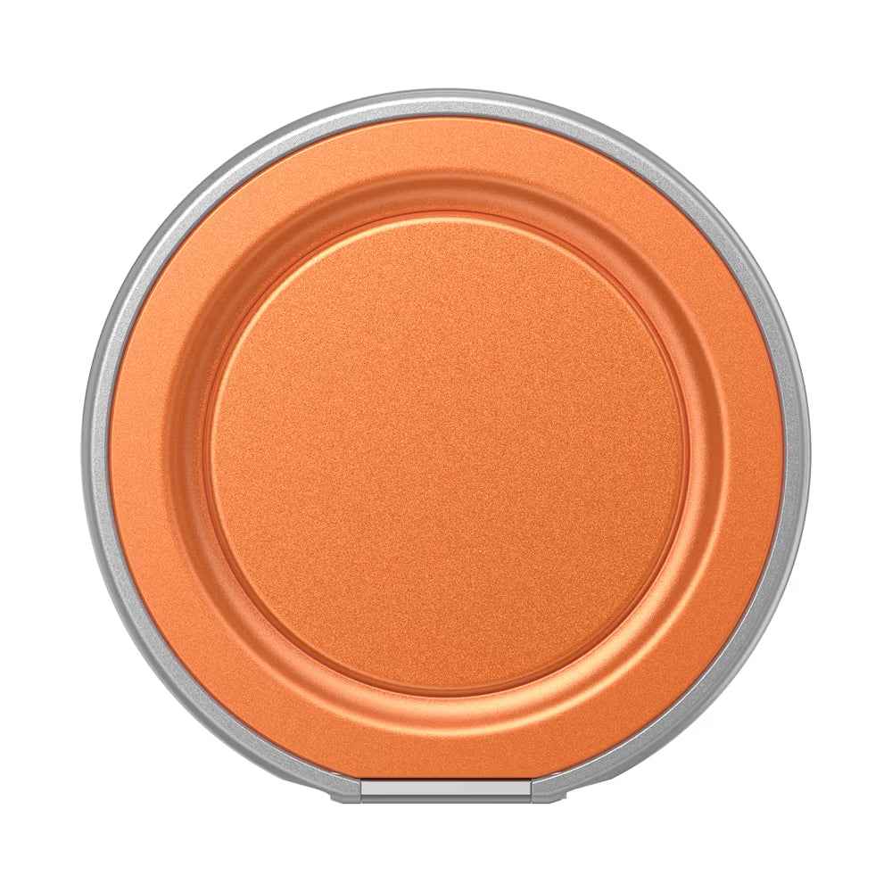 PopSockets MagSafe Low-Pro Grip & Stand, Magnetic Phone Grip & Kickstand for MagSafe-Compatible iPhone Cases, Low-Profile Design, Hands-Free Viewing & Secure Grip, Orange