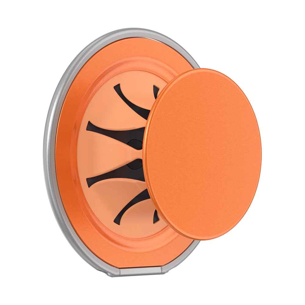 PopSockets MagSafe Low-Pro Grip & Stand, Magnetic Phone Grip & Kickstand for MagSafe-Compatible iPhone Cases, Low-Profile Design, Hands-Free Viewing & Secure Grip, Orange