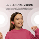 Belkin SOUNDFORM NANO True Wireless Earbuds for KIDS - Bluetooth In-Ear KID FRIENDLY w/ Volume Limiter & Touch Control, 24HRS Battery, for Apple iPhone/iPad, Samsung/Huawei, Tablets & Laptops - Pink