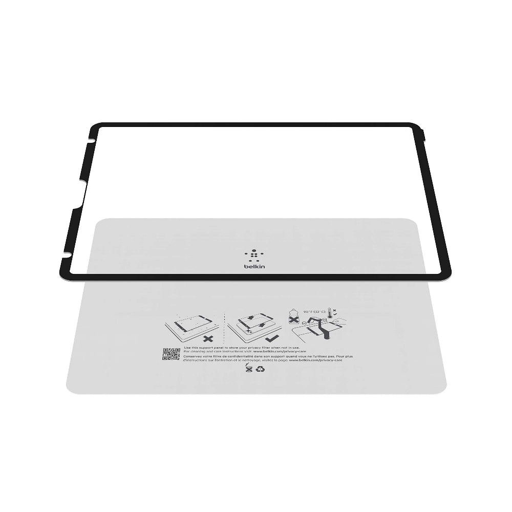 Belkin Screenforce Trueprivacy Ipad Pro 12.9" Screen Protector - Ultra Thin With Full Screen Protection, 2-Way Side Filter, Removable & Reusable, Easy Install - For Ipad Pro 12.9" (4Th/3Rd Gen)