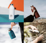 24BOTTLES Clima Double Walled Stainless Steel Water Bottle - 850ml - Stone Tuxedo Black