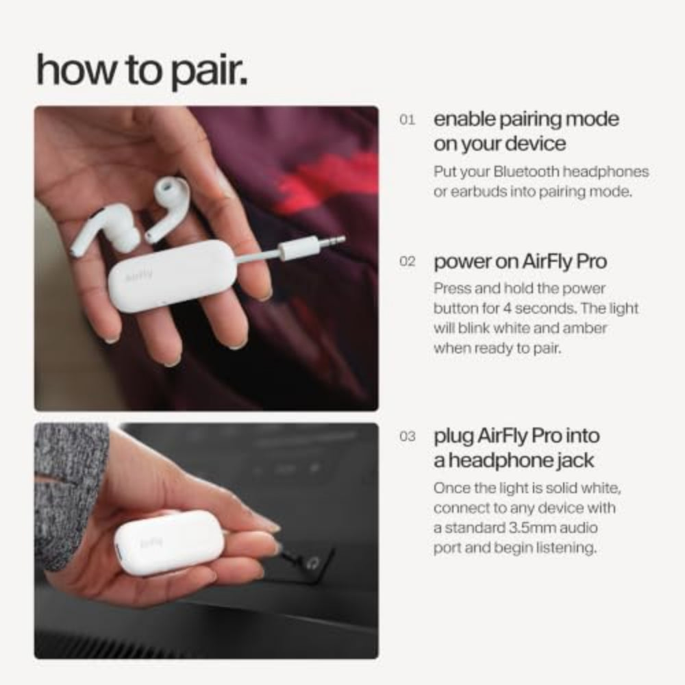 [OPEN BOX] TWELVE SOUTH AirFly Pro Bluetooth Dongle Transmitter V1 - White