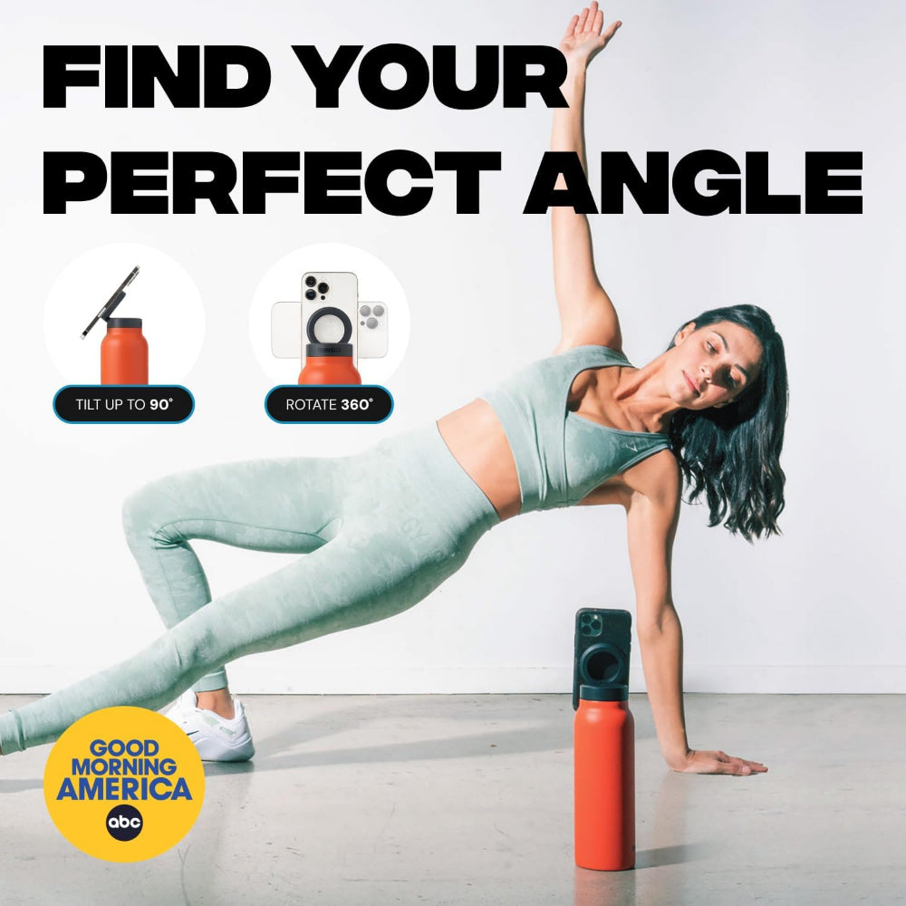 Ringo MagSafe Water Bottle + Free Magnetic Booster Ring - 709ml (24oz) / 946ml (32oz) -  Orange