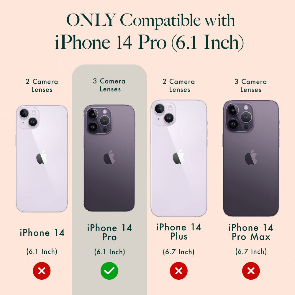 RIFLE PAPER CO. iPhone 14 Pro - Garden Party Blue with Magsafe - Clear