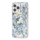 RIFLE PAPER CO. iPhone 14 Pro Max - Garden Party Blue with Magsafe - Clear