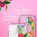 RIFLE PAPER CO. iPhone 14 Plus - Garden Party Blush with Magsafe - Clear
