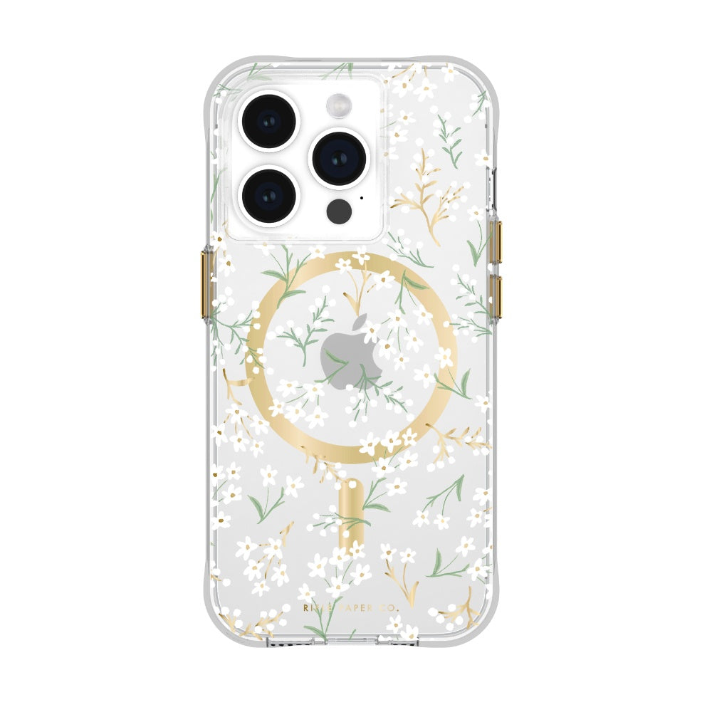 RIFLE PAPER CO. iPhone 15 Pro Case with Magsafe - Petite Fleurs