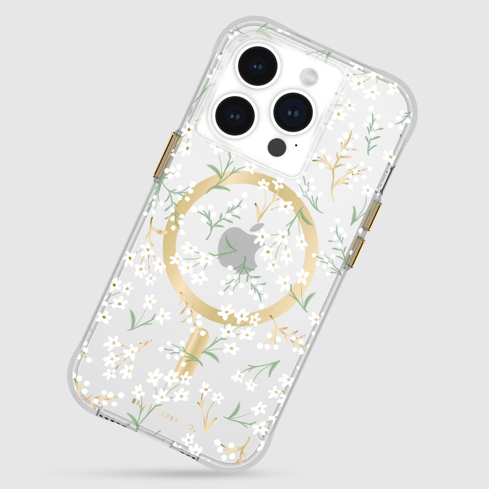 RIFLE PAPER CO. iPhone 15 Pro Case with Magsafe - Petite Fleurs