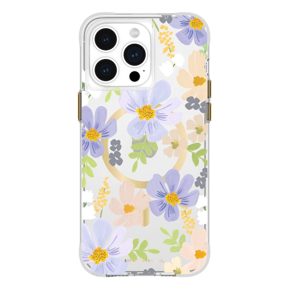 RIFLE PAPER CO. iPhone 15 Pro Max Case with Magsafe - Pastel Marguerite