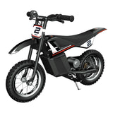 Razor Motorbike Dirt Rocket MX125 - Electric Dirt Bike, 100W High Torque, 13Km/Hr Speed, 12" Tires, Great for Smooth & Off Road, Rechargeable, Battery Operated, For 8+ Age - Black
