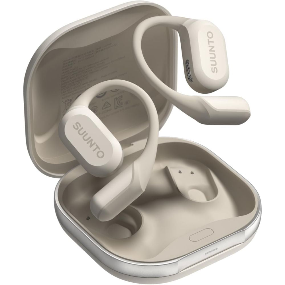 SUUNTO Spark Open-Ear Sport Headphones, Bluetooth Wireless Earbuds, Open-Ear Design, Sports & Workout Headphones, Lightweight Outdoor Earphones, Comfortable Fit, White