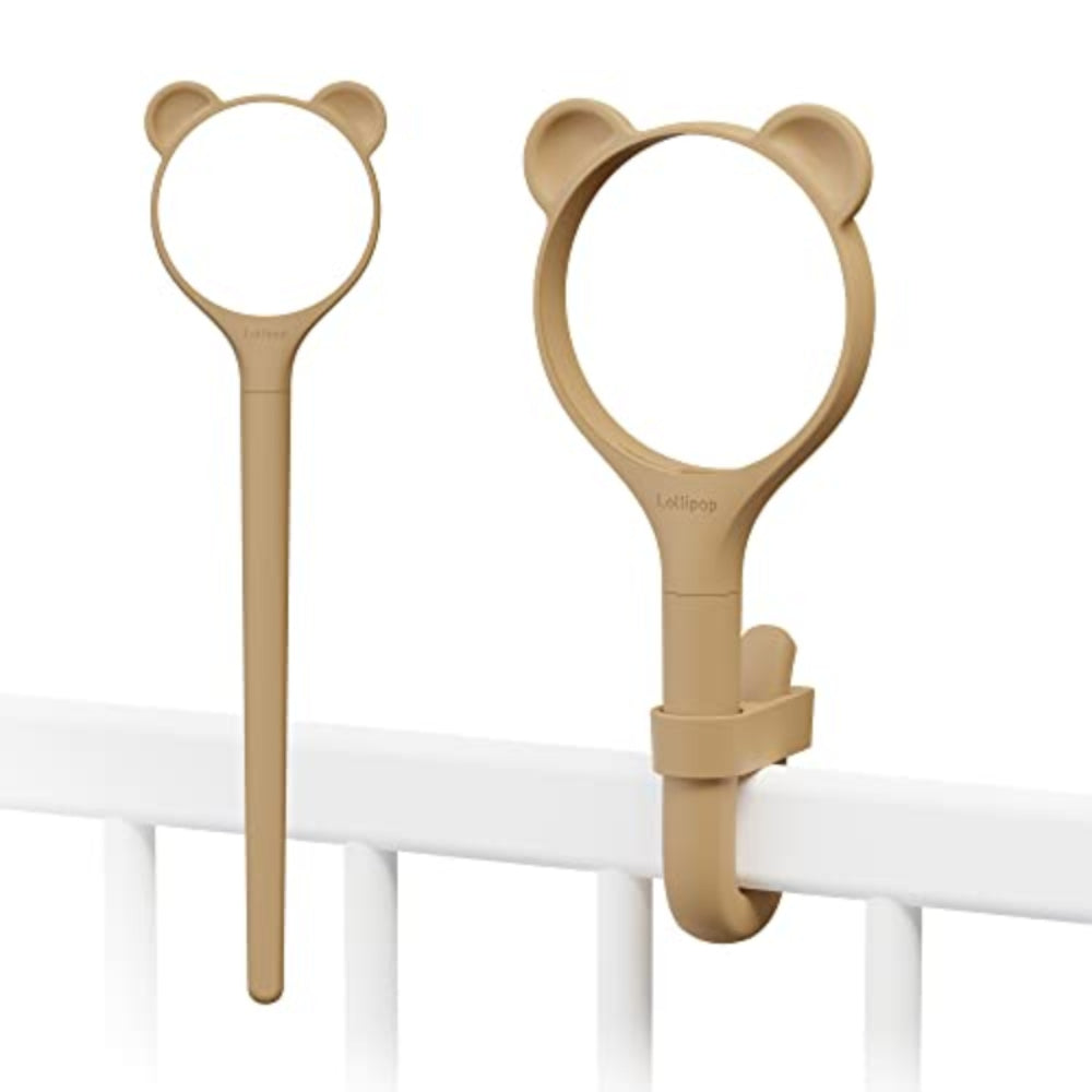 جهاز مراقبة الأطفال بالفيديو عالي الدقة بتقنية الواي فاي من لوليبوب - مجموعة ملحقات خارجية قابلة للتبديل 20 سم - دب براوني