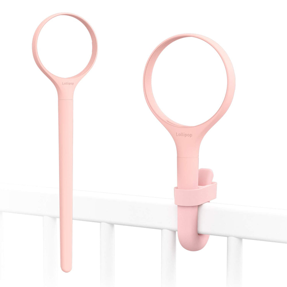 جهاز مراقبة الأطفال بالفيديو عالي الدقة بتقنية الواي فاي من لوليبوب - مجموعة ملحقات خارجية قابلة للتبديل 20 سم - لون حلوى القطن