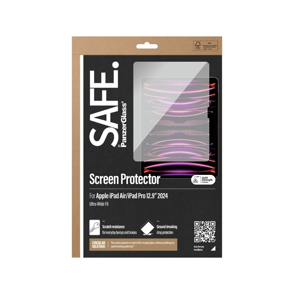 SAFE Screen Protector for Apple iPad Air 13&quot; M2 / iPad Pro 13&quot; M4 2024 - Clear