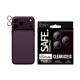 SAFE by PanzerGlass iPhone 18 Pro / Pro Max HOOPS Camera Lens Protectors | Individual Tempered Glass Rings, Scratch & Shock Protection, Aluminum Frames, Integrated Applicator, Easy Install - Clear