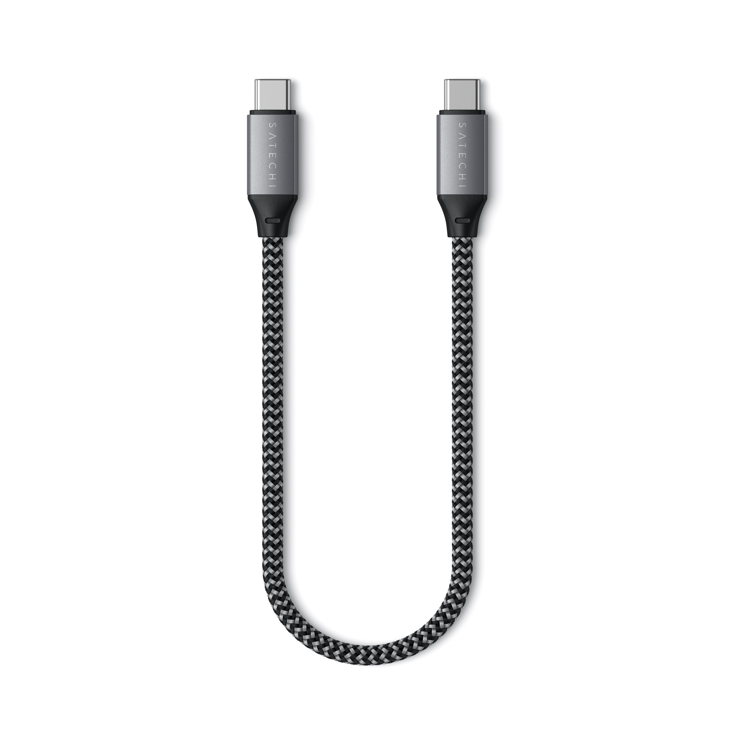 SATECHI USB-C to USB-C Short Cable 25cm - Gray
