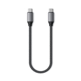 SATECHI USB-C to USB-C Short Cable 25cm - Gray