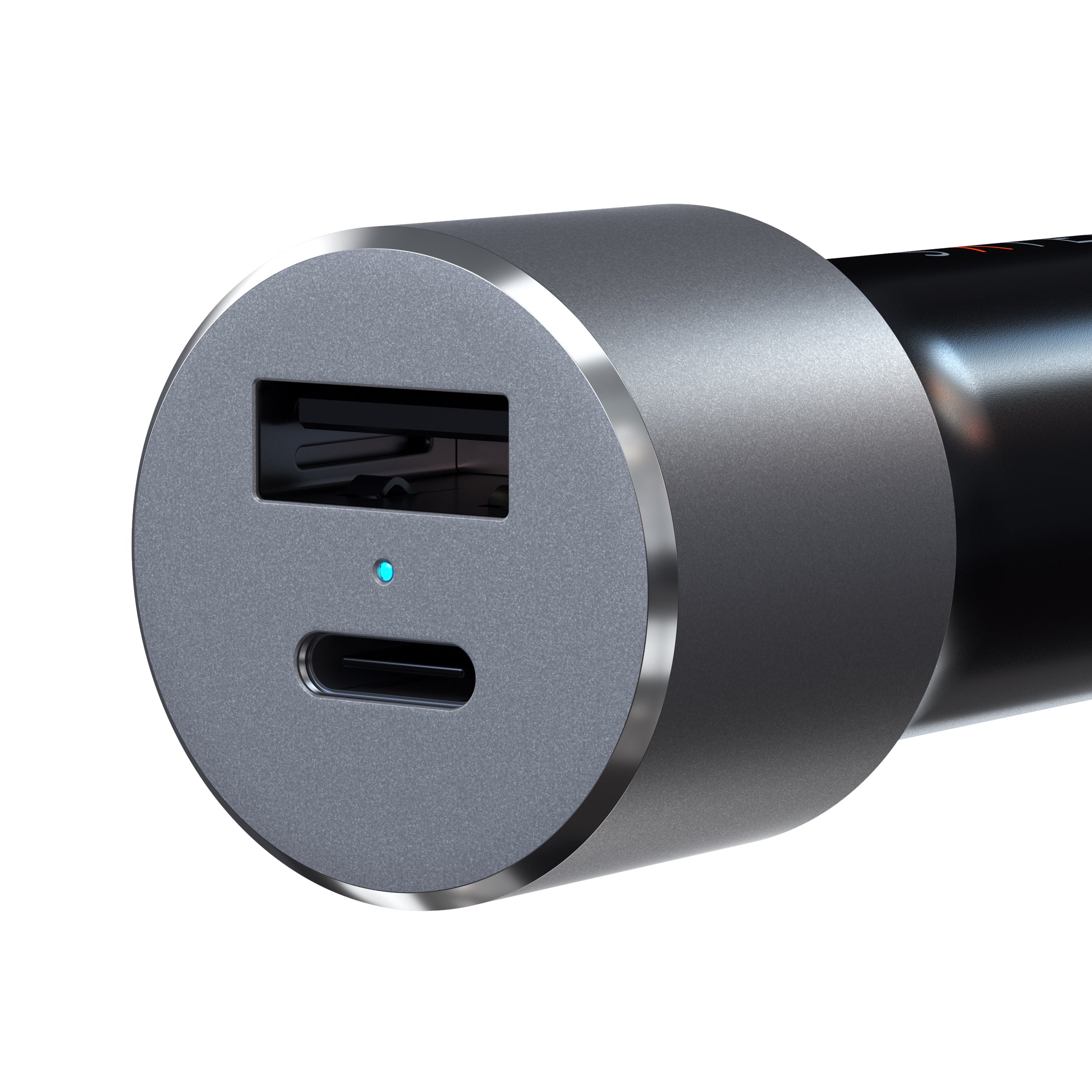 SATECHI 72W PD Dual Port Car Charger (USB-C + USB-A) - Space Gray