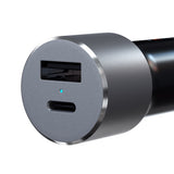 SATECHI 72W PD Dual Port Car Charger (USB-C + USB-A) - Space Gray