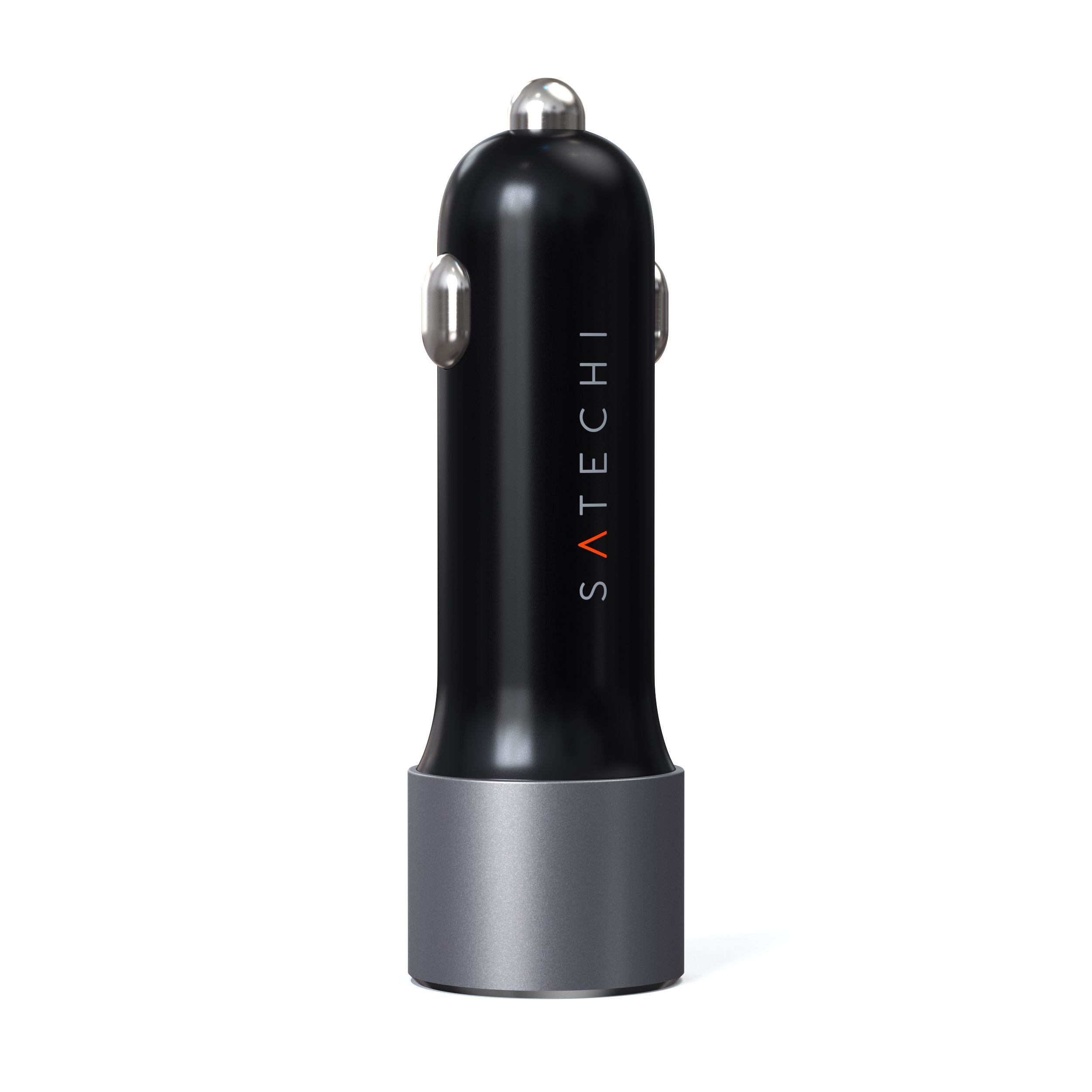 SATECHI 72W PD Dual Port Car Charger (USB-C + USB-A) - Space Gray
