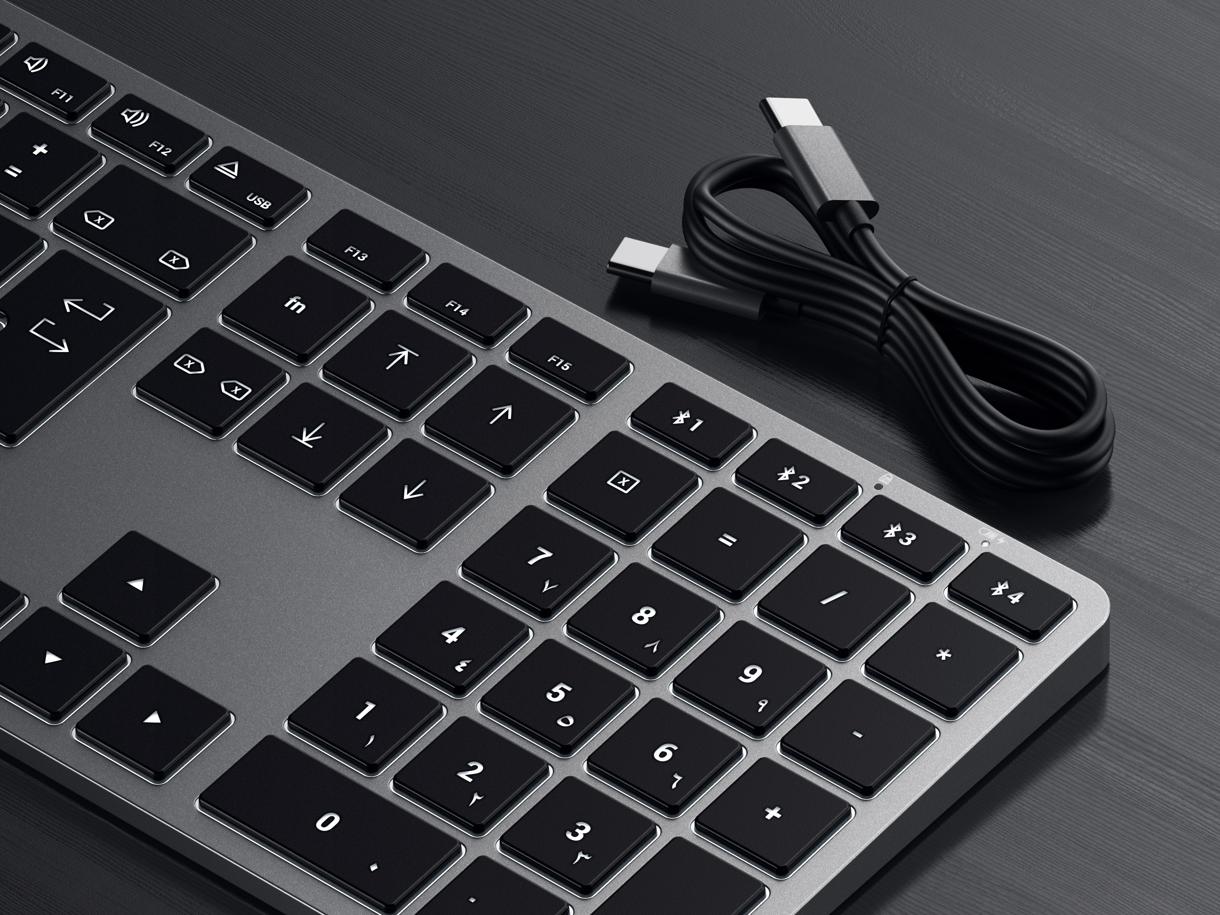 SATECHI Slim X3 Bluetooth Keyboard Arabic