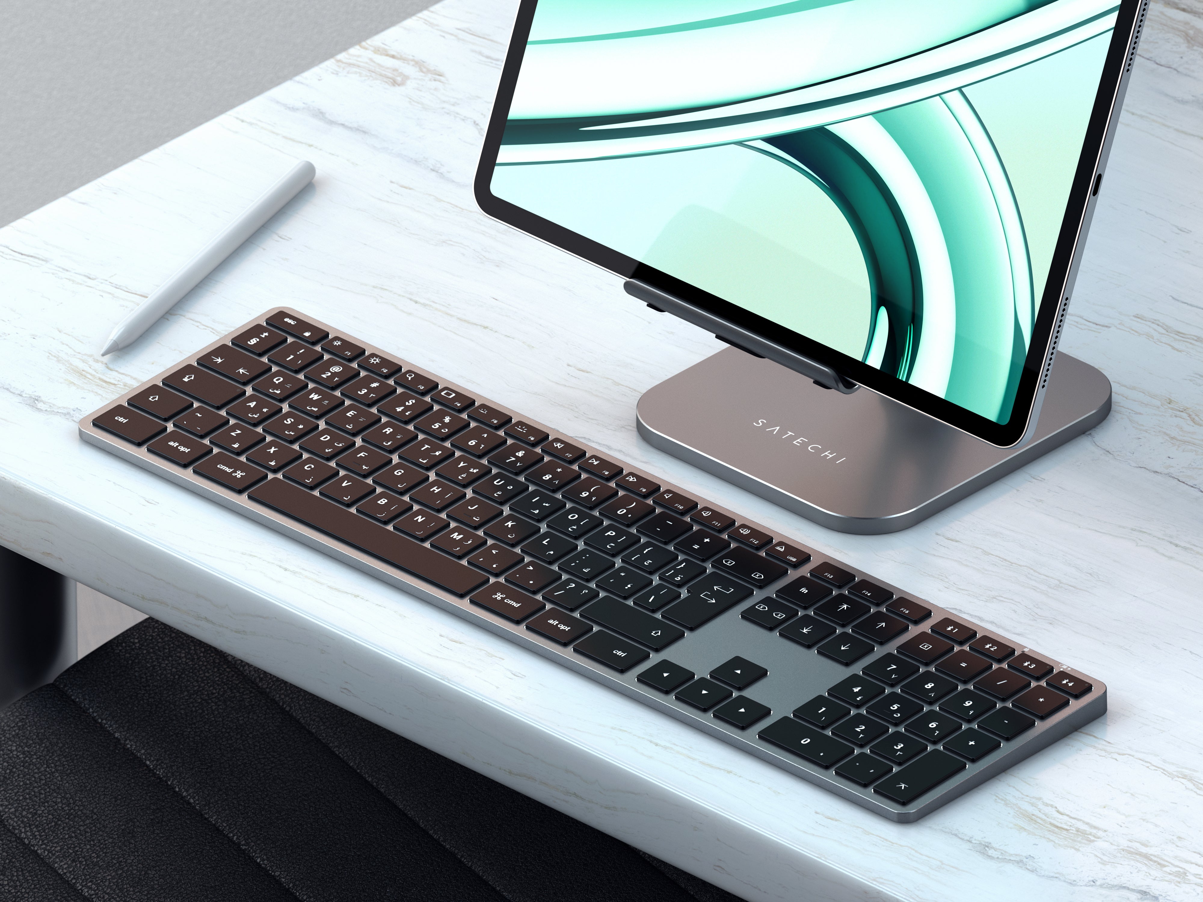 SATECHI Slim X3 Bluetooth Keyboard Arabic