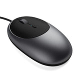 Satechi C1 USB-C Wired Mouse 1.5M| Lag-Free, Fast and Precise, No-Charging Wired Mouse, for Macbook Pro, Air, Laptops, Desktops, Tablets, Space Grey
