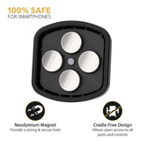 SCOSCHE Black Magnetic Car Mount Free Flow Vent with Adjustable Arm