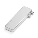 Satechi USB-C Snap Hub, 6-in-1 USB-C Hub for MacBook Neo, MacBook Air & Pro, 4K HDMI, 45W PD Charging, USB-A & USB-C 5Gbps, SD & MicroSD Card Readers, Aluminum, Compact Design, Silver