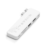 Satechi USB-C Snap Hub, 6-in-1 USB-C Hub for MacBook Neo, MacBook Air & Pro, 4K HDMI, 45W PD Charging, USB-A & USB-C 5Gbps, SD & MicroSD Card Readers, Aluminum, Compact Design, Silver